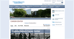 Desktop Screenshot of careercenter.vabankers.org