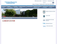 Tablet Screenshot of careercenter.vabankers.org